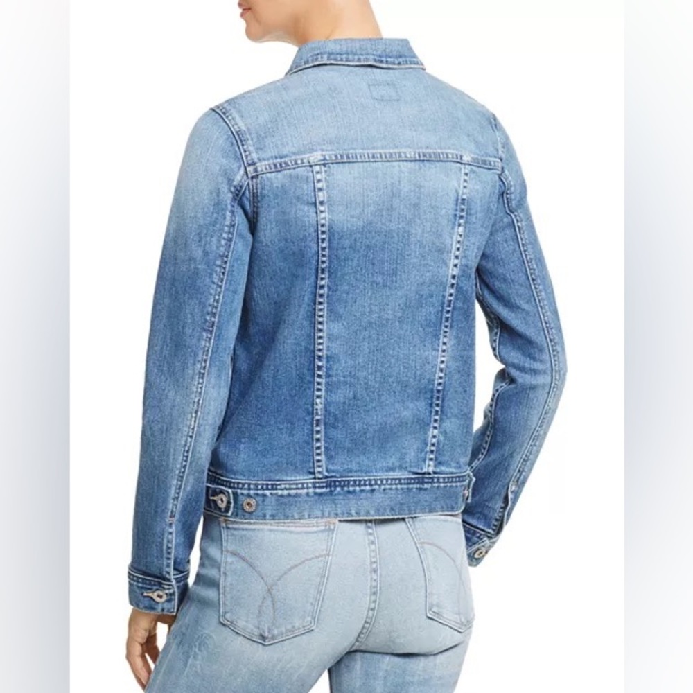 AG Adriano Goldschmied Light Blue Denim Jean Jacket - Picture 2 of 3